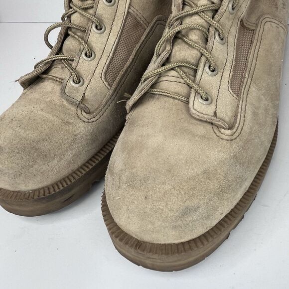 Wellco USGI Hot Weather Desert Combat Boots Tan Suede Vibram USA Mens Size 10 R main image 13